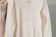 Camaieu Light Jumper Scoop Neck in cream s. XL
