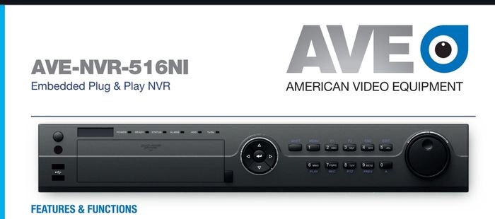 AVE NVR 515 CCTV 16 channel Recorder with POE