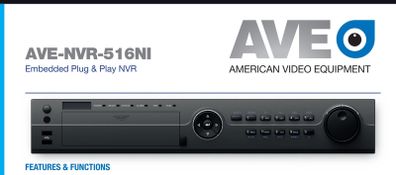AVE NVR 515 CCTV 16 channel Recorder with POE