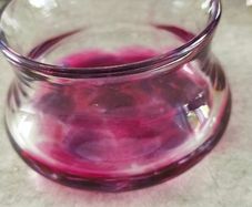 MingarWalker glassblowing A beautiful bowl that can  a serving bowl and a dessert bowl. The shape is quite tight and the pattern gives an organic feel. be used