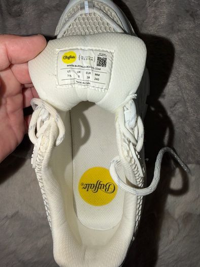 White Ivory Buffalo Saturn Chunky Trainers UK 5 / EU 38