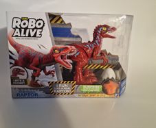 NEW ZURU Robo Alive Rampaging Raptor - Robotic Dinosaur Toy (Red/Blue)