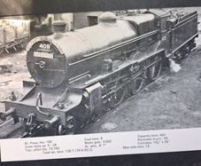 Old CIE train postcard