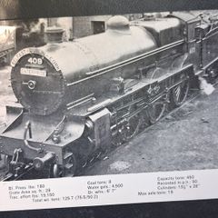 Old CIE train postcard