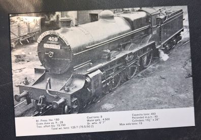 Old CIE train postcard