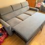 Stunning 3+2 Seater Grey Sofa Set (Sofa Bed+Storage) Image 3