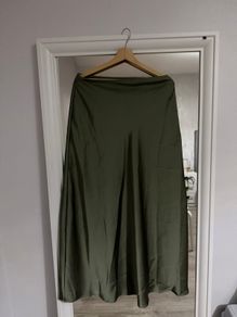 Sage green maxi skirt