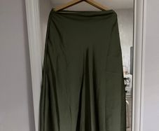 Sage green maxi skirt