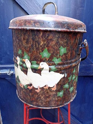Hand Decorated Galvanised Bucket