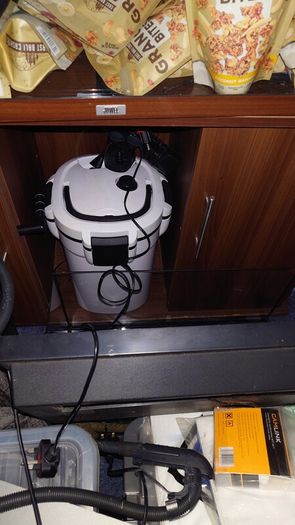 full aquarium set with cabinet full filtration water system can as do be converted to house tropical fish very easy , also smaller tank available too