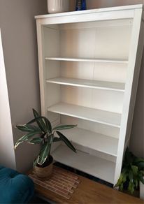 White book case