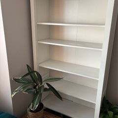White book case