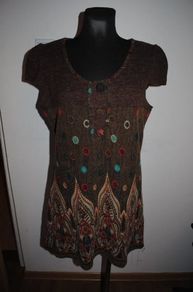 Paco UK leisurewear  brown dress/tunic size UK12/14 EU40/42 Postage included