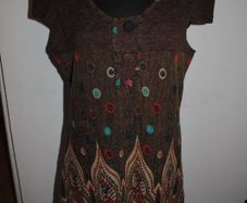 Paco UK leisurewear  brown dress/tunic size UK12/14 EU40/42 Postage included