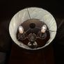 New Bedside Lampl / Table Lamp Twin Bulb Grey lamp Shade,  metal & glass construction Image 4