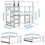 Loft bed / High Sleeper - Ikea Smastad Image 2
