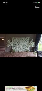 wedding flower wall