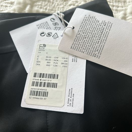 & Other Stories Black Maxi Skirt EU 38