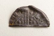 Cut long cross silver penny