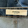 Ladies Simply Be Mid Blue Barrel Leg Jeans Image 2