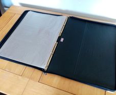 A2 artcare art/artwork presentation ringbinder folder, with 11 inserts.  Heavy duty, 'hard case', art presentation folder, bag, carrier, binder. Back to school/college. REDUCED TO SELL!