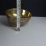 Vintage Engraved Brass Bowl with Decorative Detail Image 7