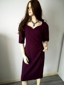 Burgundy LK Bennett dress, size 12