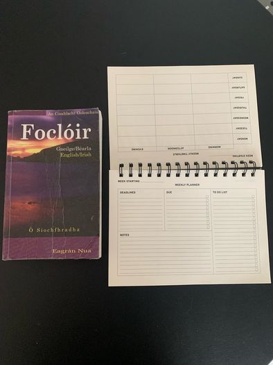 Irish dictionary/new study journal