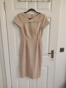 L.K. Bennett London Powder Pink Fitted Midi Dress