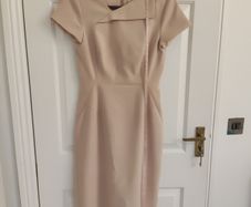L.K. Bennett London Powder Pink Fitted Midi Dress