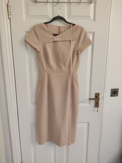 L.K. Bennett London Powder Pink Fitted Midi Dress