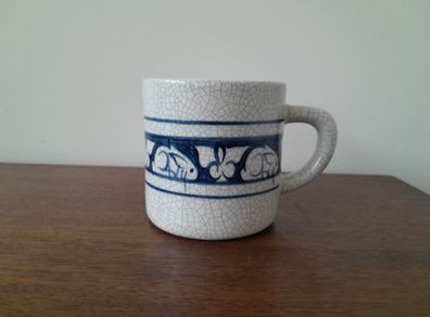 Vintage Dedham Studio Pottery 'Rabbit' Mug