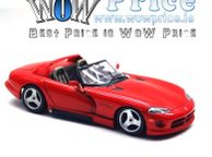 main image for ad 1/18 Bburago 1992 Dodge Viper RT10 Red Diecast Model Car