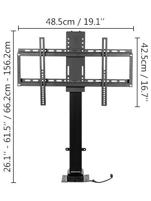 32in 800mm Stroke TV Lift Motorized W/ Remote Control 500mm-1000mm Stroke Electric DC Motor Plasma LCD Stand Lifter Cabinet TV Mount Bracket