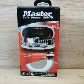 Master Lock Portable Small Lock Box, Set Your Own Combination Lock Portable Safe, Personal Travel Safe, 5900D, Gunmetal Grey, 9-17/32 in. Wide