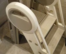 Kid Step Stool Plastic Toddler Step Stool for Kids Three Step Standing Tower for Kitchen Bathroom
