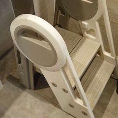 Kid Step Stool Plastic Toddler Step Stool for Kids Three Step Standing Tower for Kitchen Bathroom