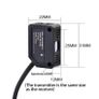 Laser Beam Laser Beam Photoelectric Switch Infrared Sensor PNP 30meter Far Distance Transmission Small  Photo Switches Image 2