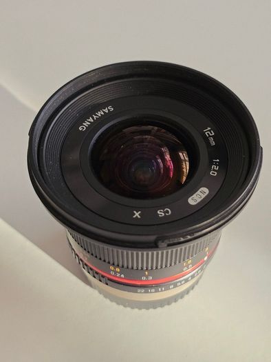 Samyang 12mm f2 manual lens for Fuji x mount