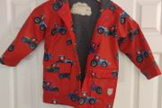 Hatley Boys Red Tractor Waterproof Raincoat - Size 4 Years