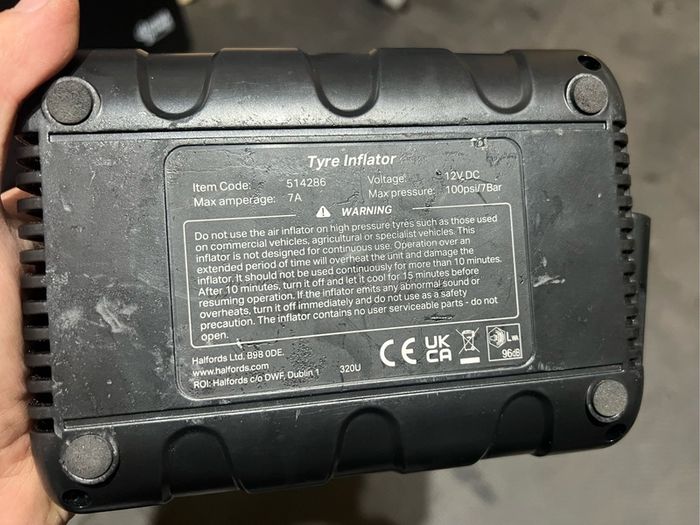 Halfords Tyre Inflator