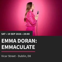 Emma Doran - 3 tickets - 19 September 2026