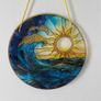 Artistic Sunrise Over The Sea Window Sun Catcher Image 2