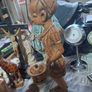 Beautiful Old Large Hand Carved Wooden African Drummer Statue Postage available or Collection Image 4
