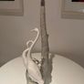 NAO/LLADRO Ceramic Lamp Stand Pair of Geese Image 3
