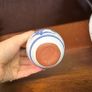Small Blue and white handmade vase Image 4