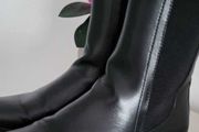 PARFOIS Black Elasticated Sides Hi Ankle Boots Sz 40 (Fit 6.5 - 7UK) - Rrp 49.99 (New)
