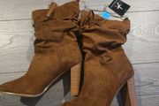 BN Tan mid calf boots