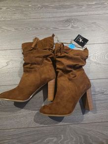 BN Tan mid calf boots