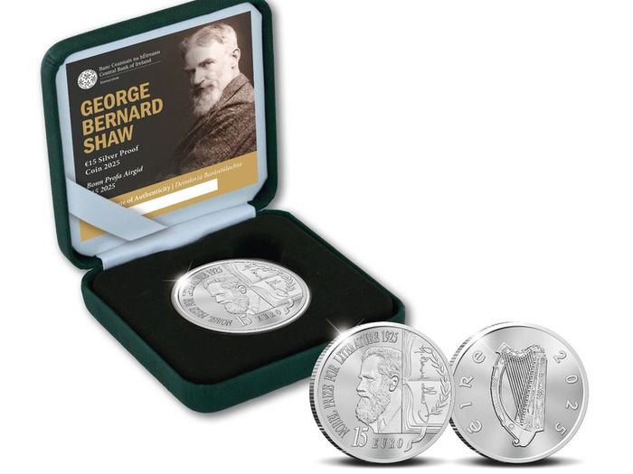 15 Euro Silver Proof Coin 2025- George Bernard Shaw